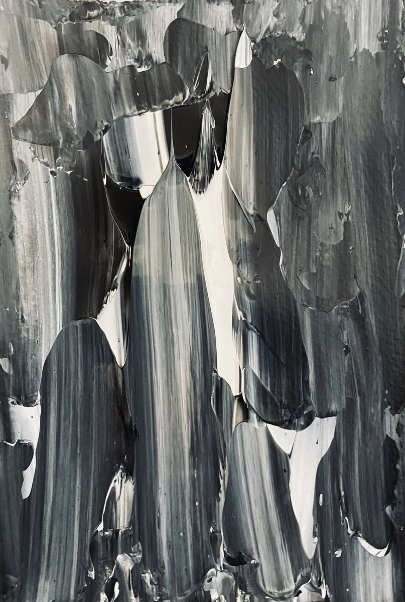 alte╠üration me╠ütaphysuqe (8) — Acrylique sur papier — 15 × 23 cm ou 50 × 65 cm — à confirmer œuvre par œuvre