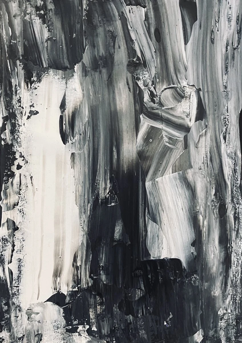 alte╠üration me╠ütaphysuqe (9) — Acrylique sur papier — 15 × 23 cm ou 50 × 65 cm — à confirmer œuvre par œuvre