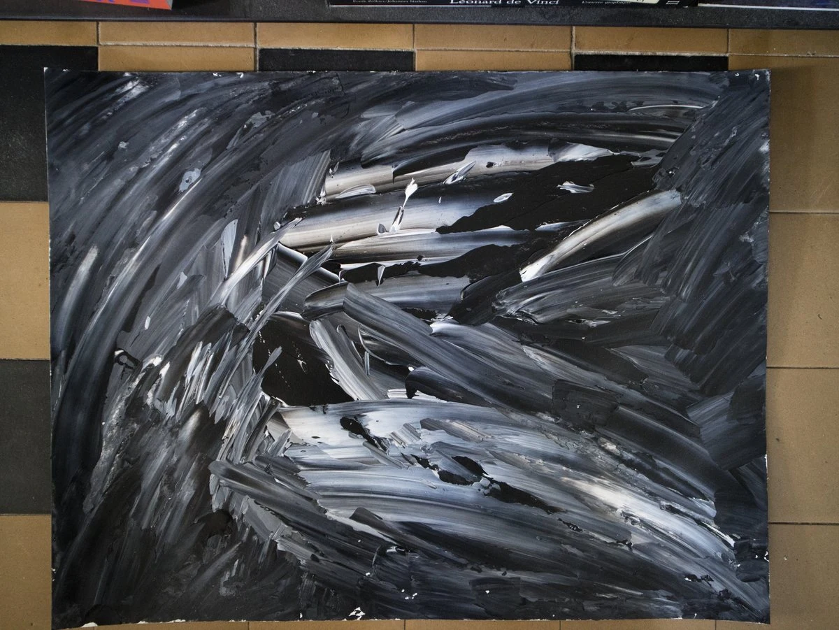 IMG_4116 — Acrylique sur papier — 50 × 65 cm