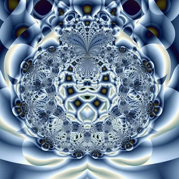fractal 23 — Photographie · Encadrée — 70 × 70 cm — encadrée