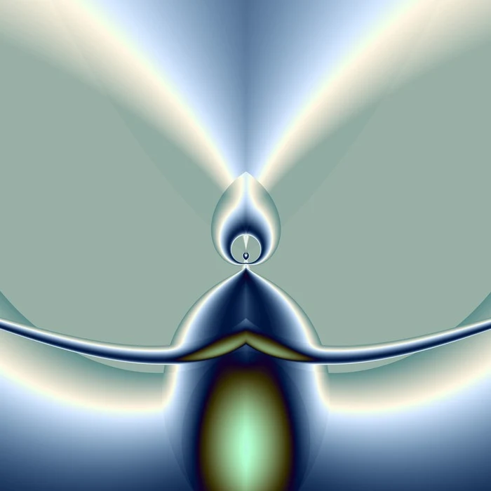 fractal 33 — Photographie · Encadrée — 70 × 70 cm — encadrée